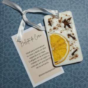 Ambientador de cera de Soja Naranaja y Clavo