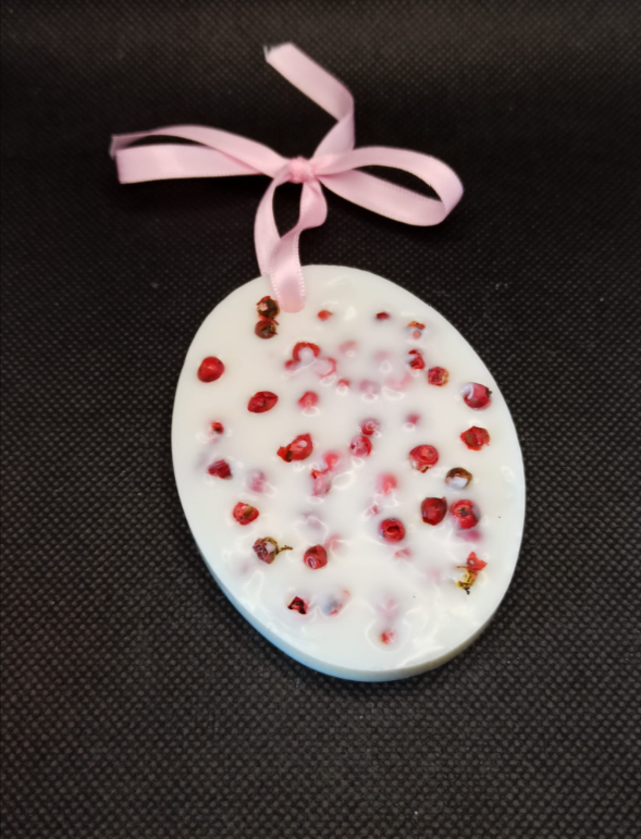 Ambientador de cera de Soja Vainilla y Pimienta Rosa