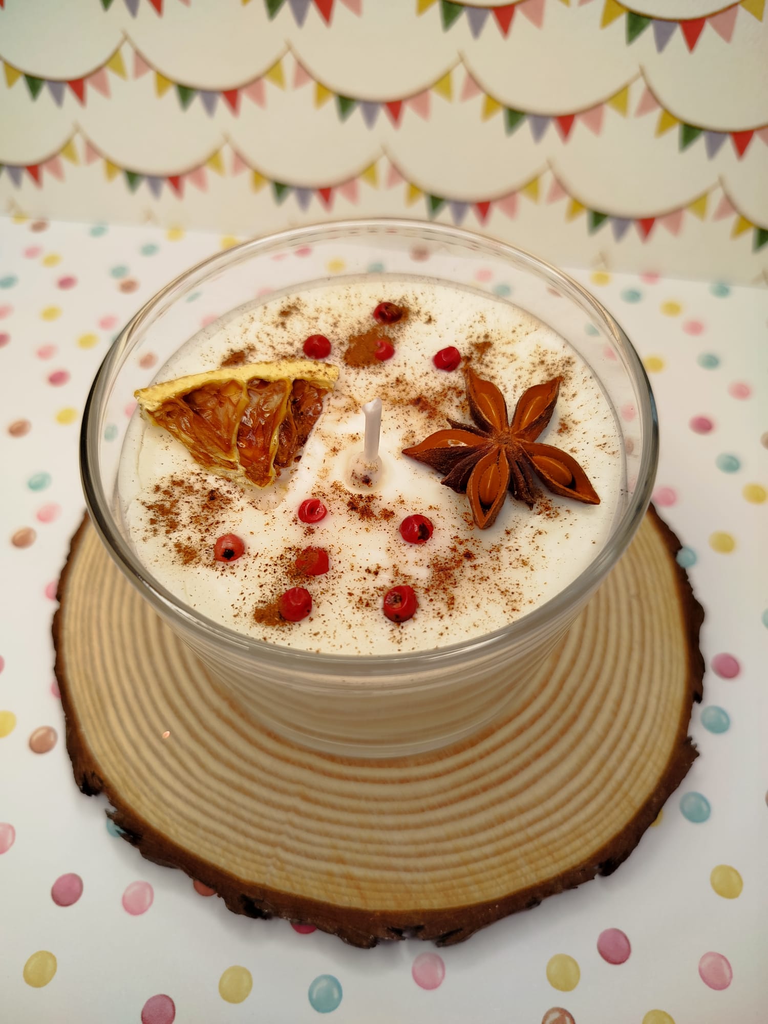 Vela Naranja y Canela